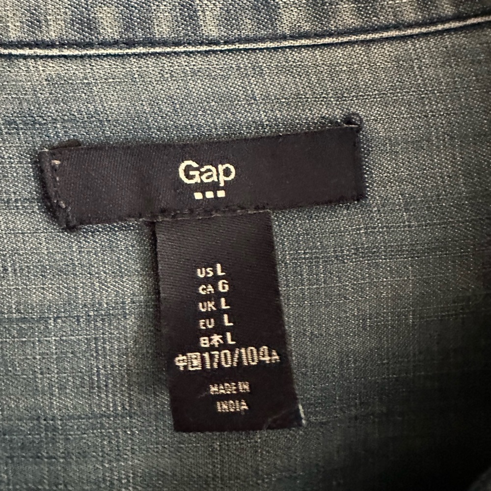 Gap Lyocell Denim Button Down - image 2